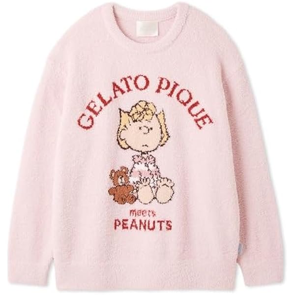 ジェラートピケ　Peanuts　ジャガードプルオーバー＆ショートパンツ　ピンク Amazon | [ジェラート ピケ] 【PEANUTS】オリジナルアート ジャガード